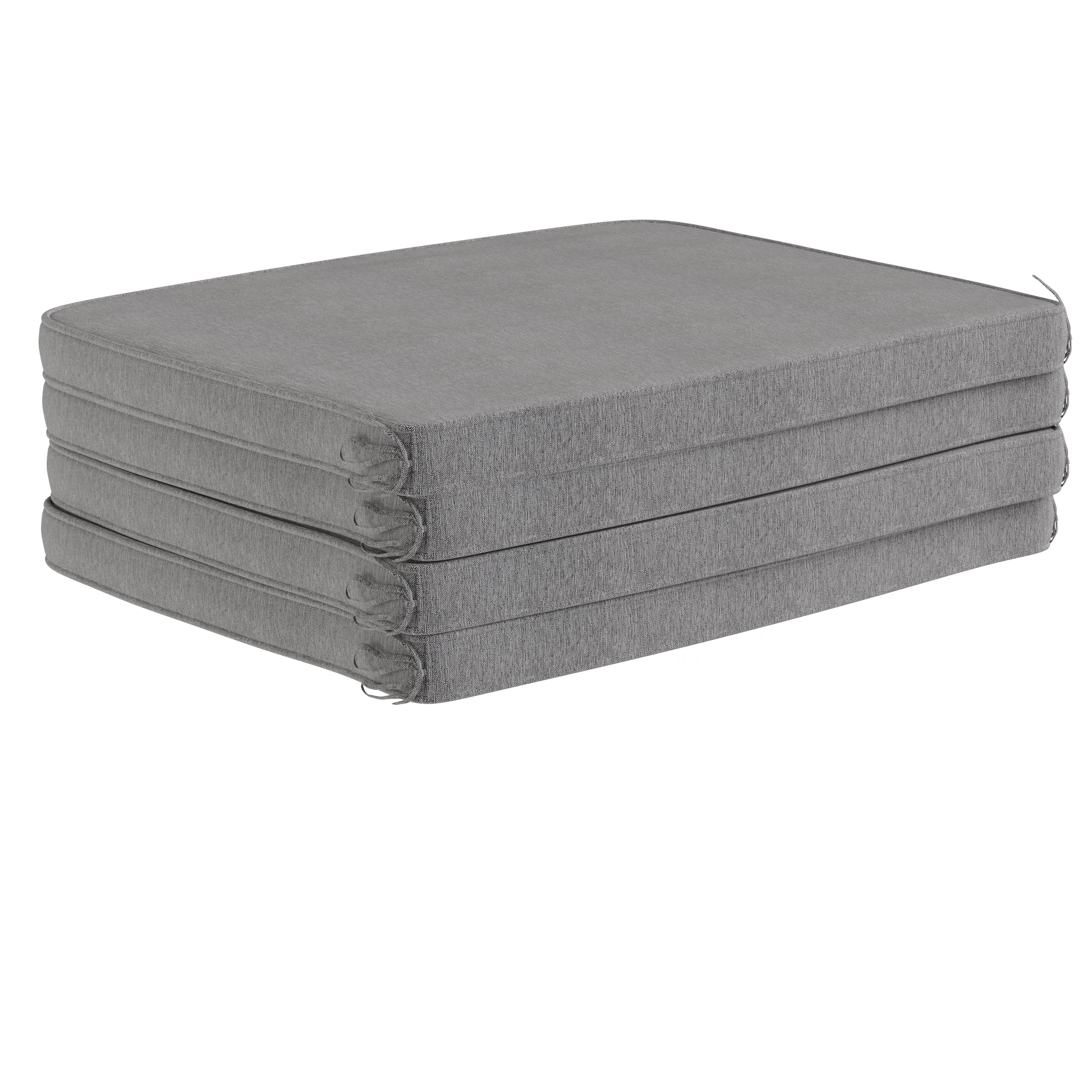 2 PK Gray Tieback Cushions 4-TW-3WCU001-GY-GG