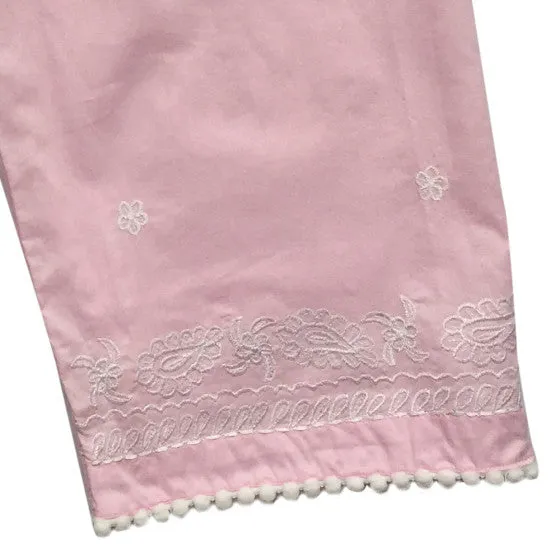 Amalfi Pink Embroidered Pants