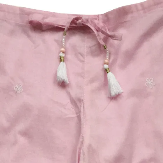 Amalfi Pink Embroidered Pants