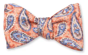 Apricot Bernadette Pine Bow Tie - B5427