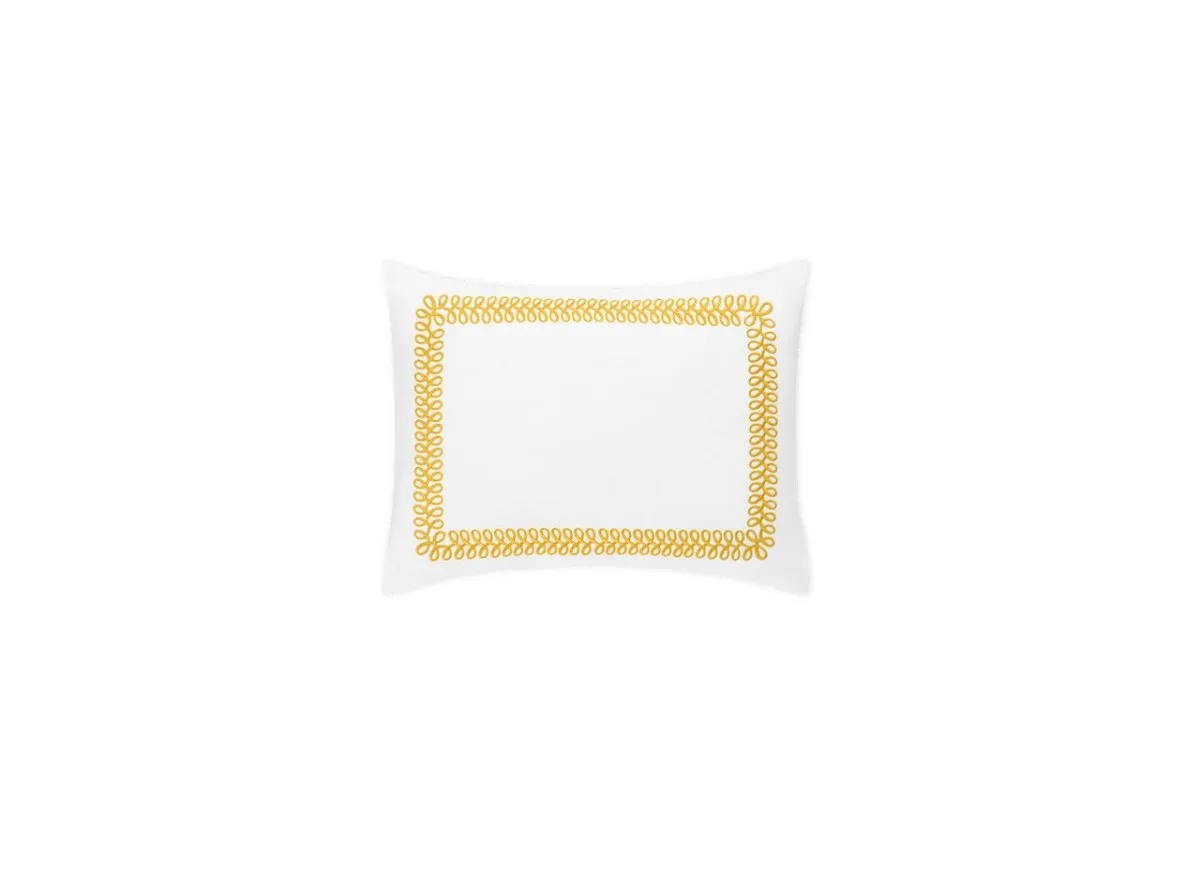 Astor Braid Lemon Bedding Matouk Schumacher