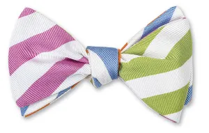 Bar Stripes Quad Bow Tie - B1451