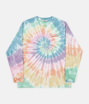 Battenwear Team Long Sleeve Pocket T-Shirt - Spiral Tie Dye