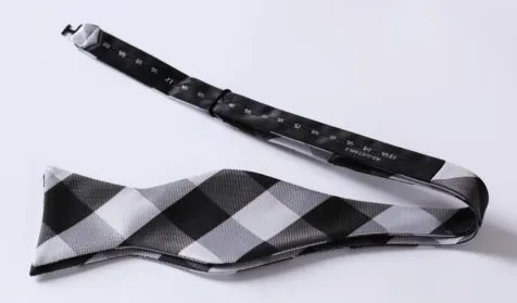 Black & White Bowtie & Pocket Square