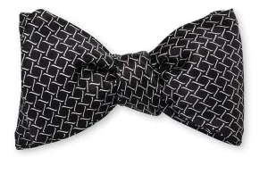 Black Monroe Links Bow Tie - B5209