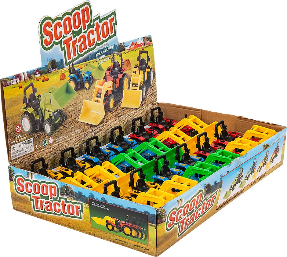 Die Cast Scoop Tractor