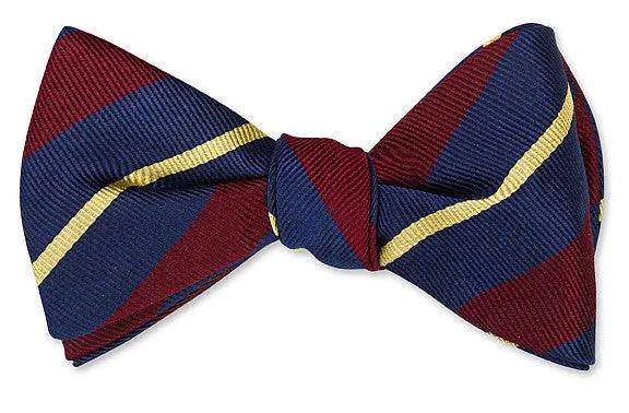 Gloucestershire Striped Bow Tie - B695