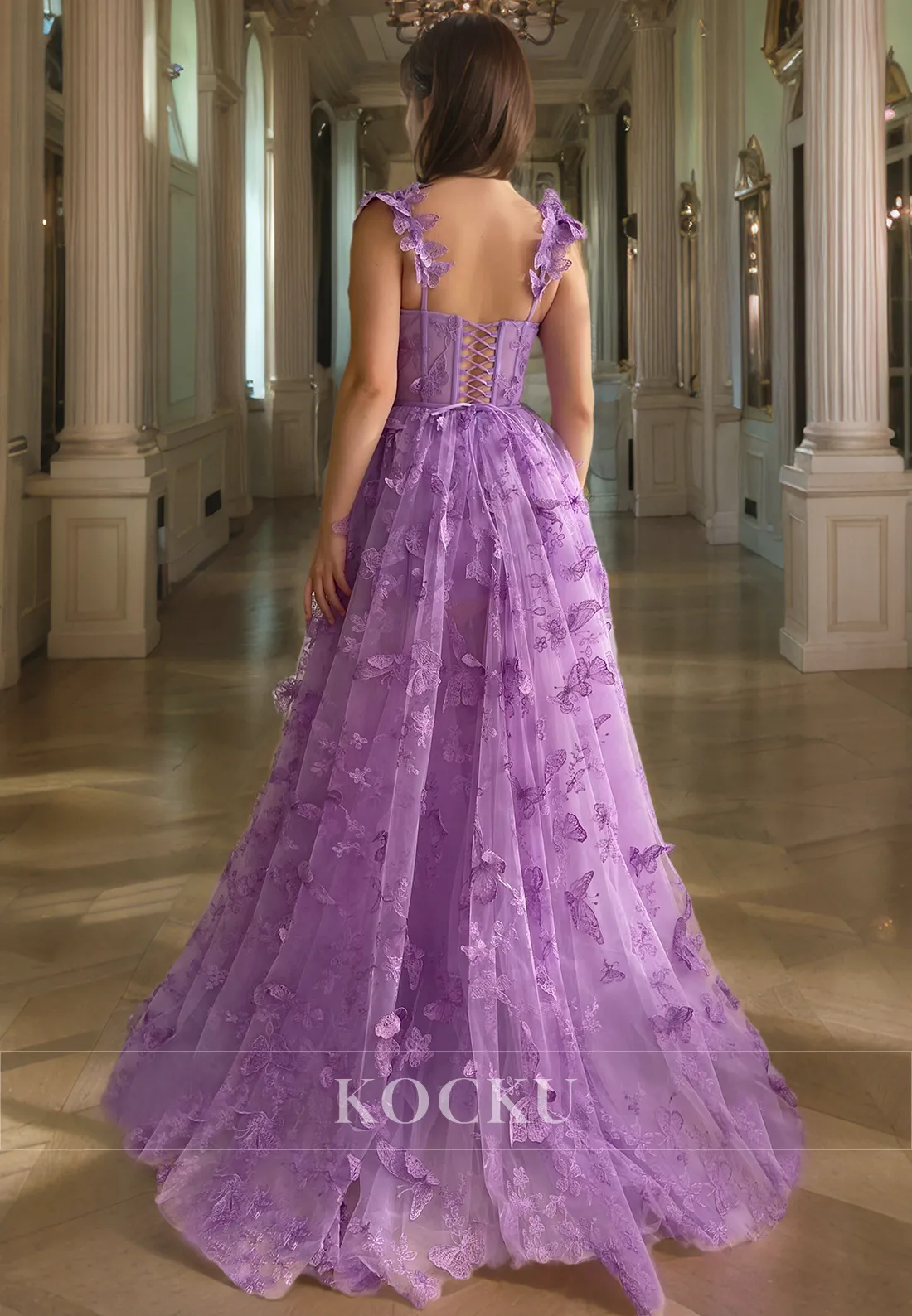 Gorgeous & Charming Appliques A-Line Evening Party Prom Dress