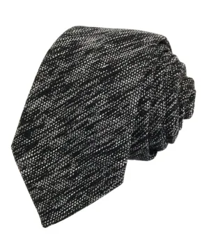 Gunmetal Patterned Cotton Necktie