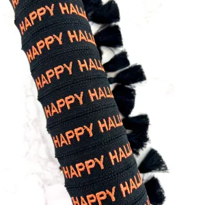 Happy Halloween Embroidered Woven Bracelet