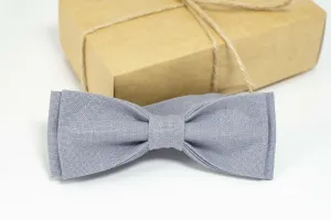 Lilac Gray wedding bow ties for groomsmen | Lilac Gray baby bow tie