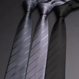 Men's Dark Colored Twill Business Necktie