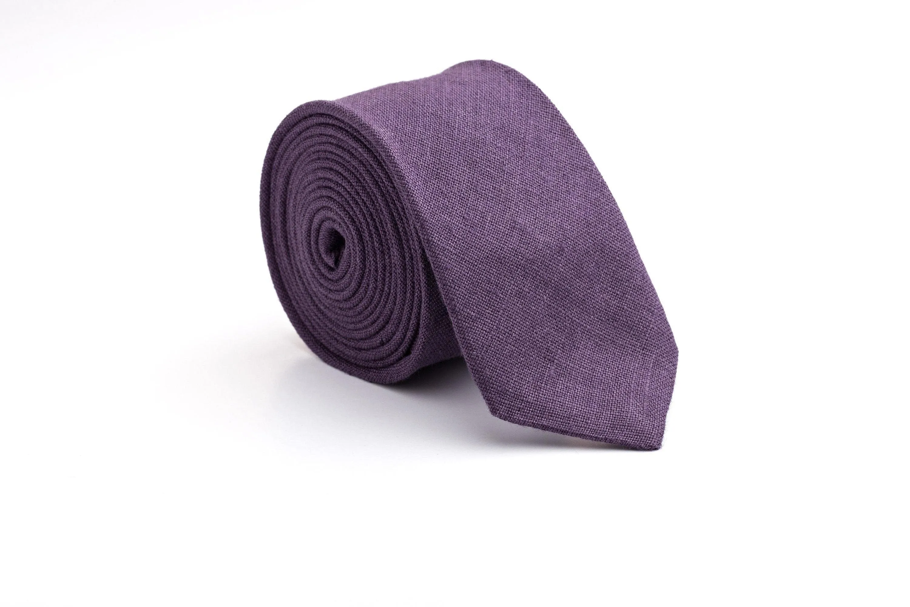 Purple Wedding Ties for Groom & Groomsmen - Mens Skinny Ties for Sophisticated Style