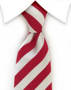 Red & White Striped Tie