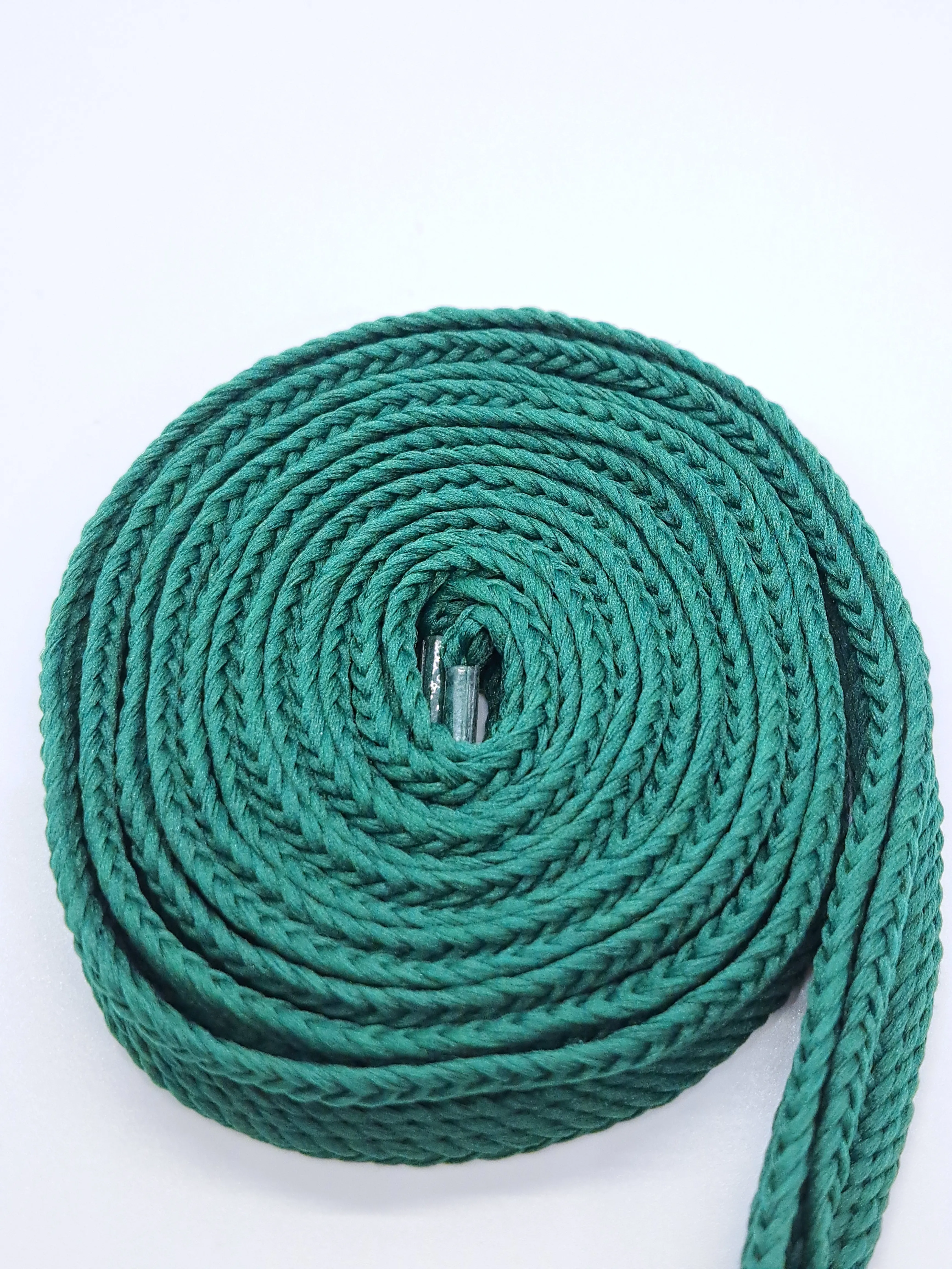 Wide Solid Shoelaces - Forest Green